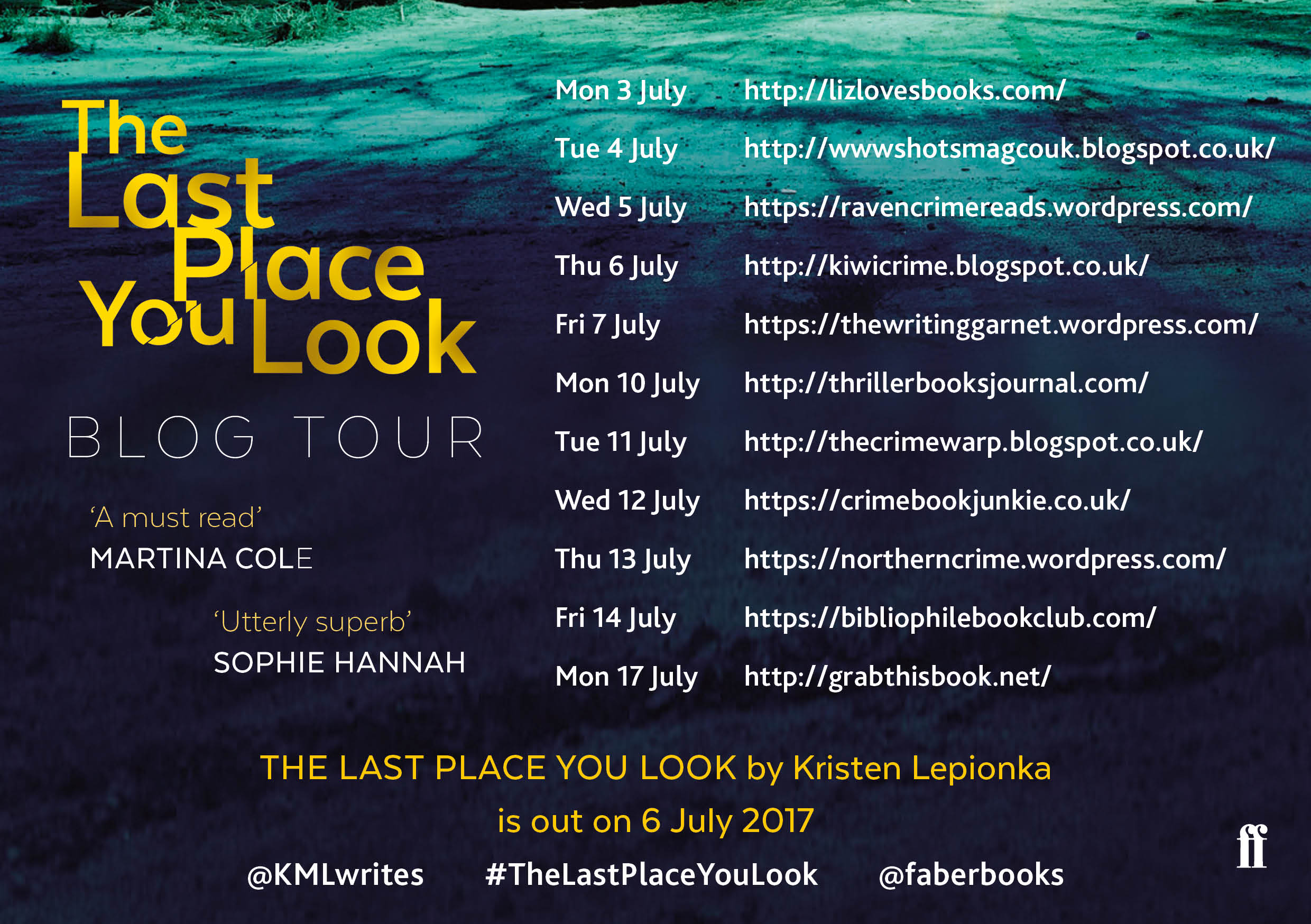 The Last Place You Look - BLOG TOUR POSTER